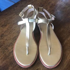 Banana republic gold gladiator-ish sandals